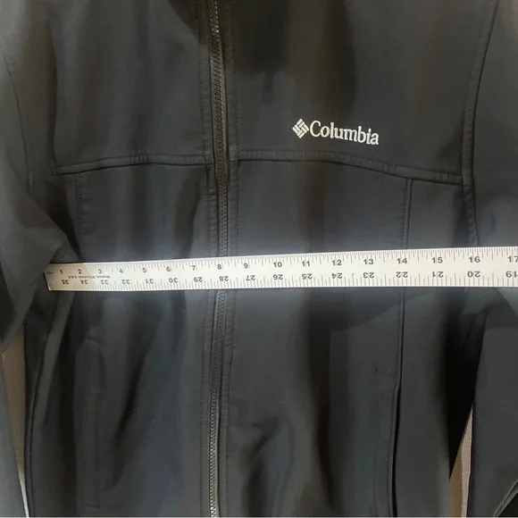 Columbia Black Full-Zip Jacket Mens Casual Winter Fall Medium Everyday Work  Goo - Picture 5 of 9